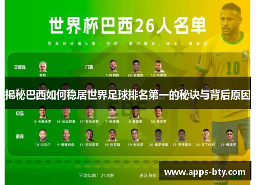 揭秘巴西如何稳居世界足球排名第一的秘诀与背后原因