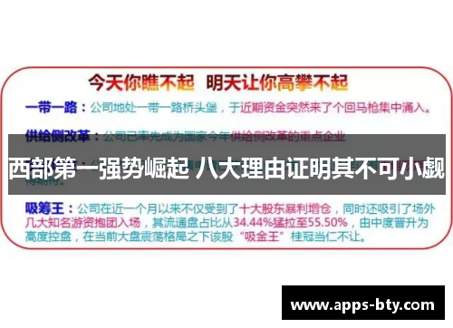 西部第一强势崛起 八大理由证明其不可小觑